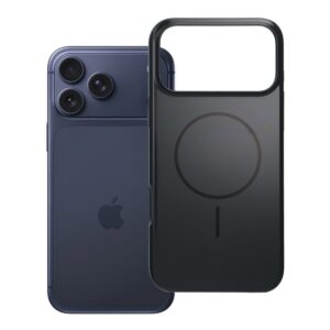 Glossy Mag Cover case for iPhone 17 Pro Max / 18 Pro Max (low camera edge) compatible with MagSafe black
