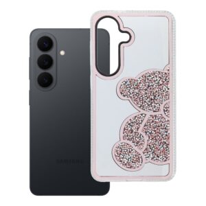 Teddy Bear case for Samsung S26 pink