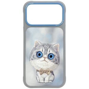 NIMMY case BIG EYED SILVER SHADED CAT for IPHONE 18 Pro Max/17 Pro Max grey
