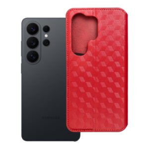Cubic Book flip case for Samsung S26 ULTRA red
