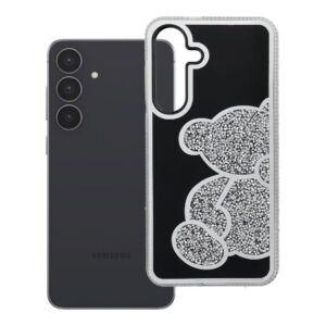 Teddy Bear case for Samsung S25 FE silver