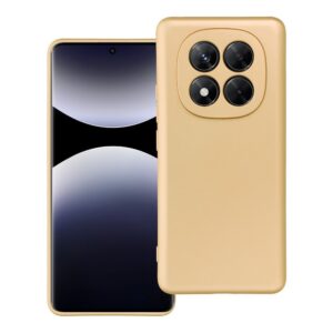 Metallic case for Xiaomi Redmi Note 14 PRO PLUS 5G gold