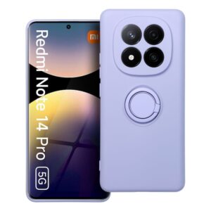 Silicone Ring case for Xiaomi Redmi Note 14 PRO 5G purple