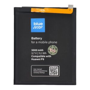 Blue Star Battery for Huawei P9 / P9 Lite / P8 Lite (2017) / P10 Lite / P20 Lite /Honor 9 Lite 3000 mAh Premium