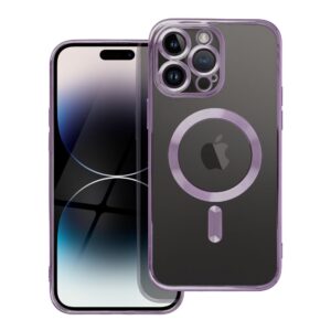 Electro Mag Cover case for iPhone 14 PRO MAX compatible with MagSafe purple