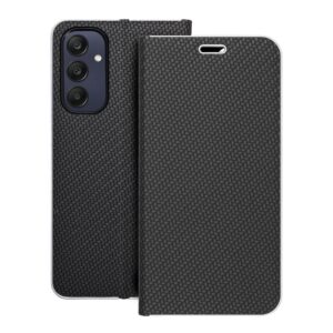 Luna Book Carbon flip case for Samsung A25 5G black