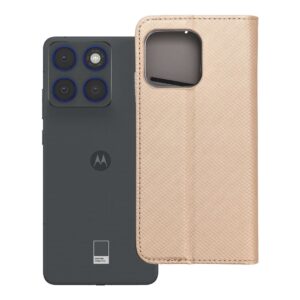 Smart Case Book for Motorola EDGE 70 gold