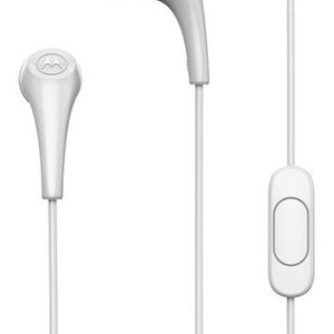 Motorola Wired earphones jack with mircophone 3,5mm Ear Buds 2-S white