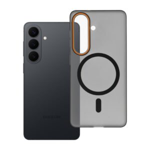 Go Orange case for Samsung S26 compatible with MagSafe black