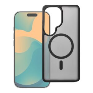 Forcell Case for Samsung A06 / A07 / A08 F-Protect Smoke Hybrid Premium Lite compatible with MagSafe black