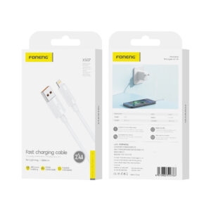 FONENG cable XS07 Lightning 2.4A 1M White