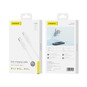 FONENG cable XS07 USB-C - Lightning PD 27W 1.2M White