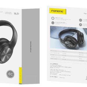 FONENG wireless headphones (ANC + ENC) BL51 Black