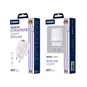 JELLICO wall charger A77 22,5W 1xUSB QC3.0 White