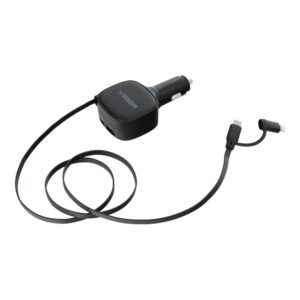 Car charger VEGER USB C + cable USB C / Lightning QC PD 84W CC89 black