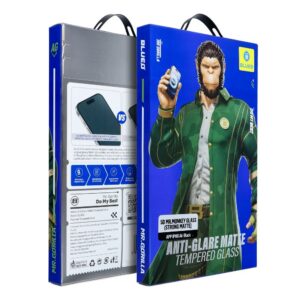 Blueo 5D Mr. Monkey Glass - Apple iPhone 17 Air black (Anti-Glare Strong Matte)