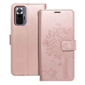 Mezzo Book flip case for Xiaomi Redmi NOTE 10 PRO tree rose gold