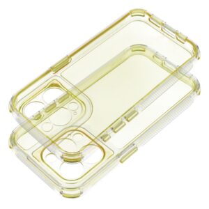 Matrix Clear case for iPhone 15 PRO yellow
