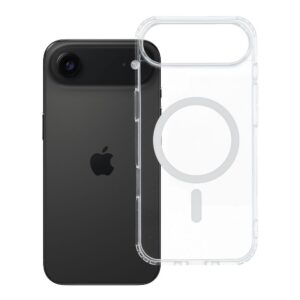 Case for iPhone 17 AIR Drop Glue Colorful Ring Mag Cover compatible with MagSafe white