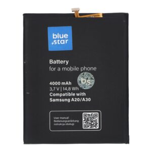Blue Star Battery for Samsung A20 / A30 / A30S / A50 4000 mAh Premium