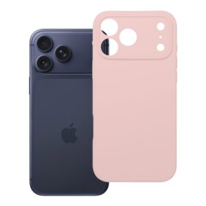 Case for iPhone 18 Pro Max / 17 Pro Max Silicone 2mm (big hole) powder pink