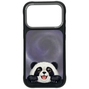 NIMMY case BIG EYED LYING GIANT PANDA compatible with MagSafe for IPHONE 18 Pro Max/17 Pro Max black