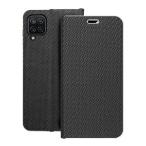 Luna Book Carbon flip case for Samsung A12 / M12 black