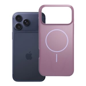 Glossy Mag Cover case for iPhone 17 Pro Max / 18 Pro Max (low camera edge) compatible with MagSafe purple