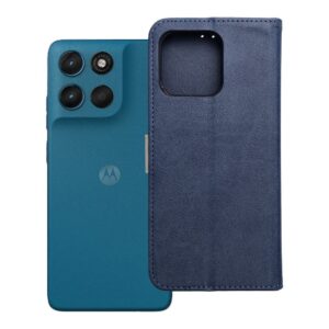 Split Book flip case for Motorola G57 POWER navy and cream