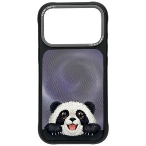NIMMY case BIG EYED LYING GIANT PANDA compatible with MagSafe for IPHONE 18 Pro/17 Pro black