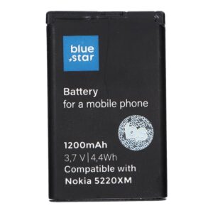 Blue Star Battery for Nokia 5220 XM / 5630 XM / 6303 / 6730 / 3720 / C3 / C5-00 /C6-01 1200 mAh Premium