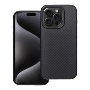 Carbon Elite Mag Cover case for iPhone 15 PRO compatible with MagSafe black
