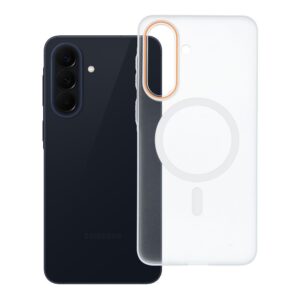 Go Orange case for Samsung A57 compatible with MagSafe transparent
