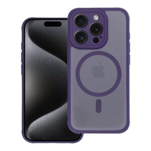 Full Matte Mag case for iPhone 12 Cover compatible with MagSafe purple