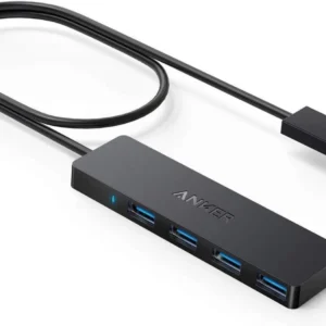 Hub Anker UltraSlim 4 porturi USB 3.0 Negru