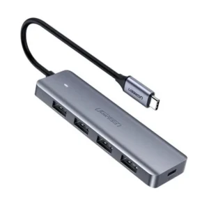 Hub Ugreen 5-in-1 USB-C la 4x USB 3.2 1x USB-C Gri
