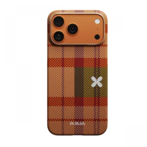 Husa Pitaka pentru iPhone 17 Pro Max Flora in Grid Edge Case Cloud Dusk