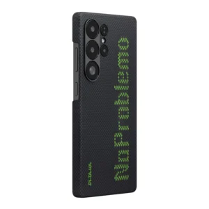 Husa Pitaka Samsung Galaxy S25 Ultra Tactile Woven NoProblemo fosforescenta