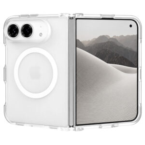 Liavec Cloudy Case for iPhone Duo with connected front and back frame white
