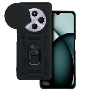 - Slide Camera Armor Case for Xiaomi Redmi A4 Black