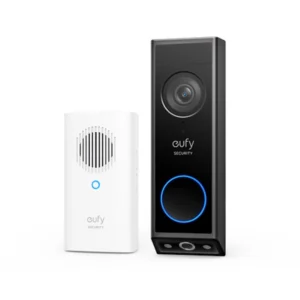 Set Sonerie video eufy E340 cu difuzor wireless (HomeBase Mini) Dual Camera 2K HD Negru