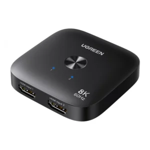 Switch HDMI 2.1 Ugreen AW700 2 intrari - 1 iesire 8K@60Hz 4K@240Hz 48Gbps HDR10+ VRR Dolby Atmos Negru