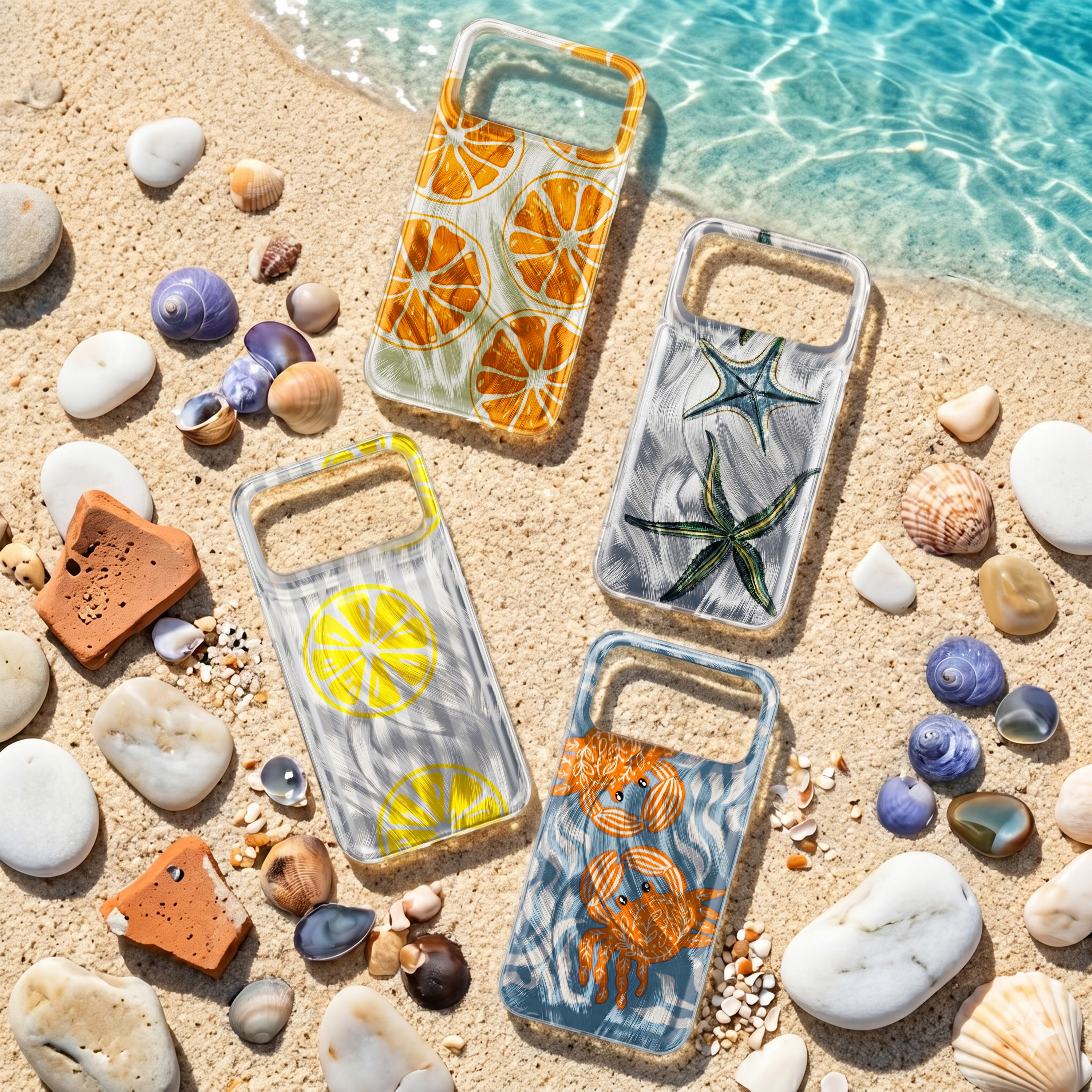 Ultra Trendy Summer case for iPhone 15 Pro 6,1" crab