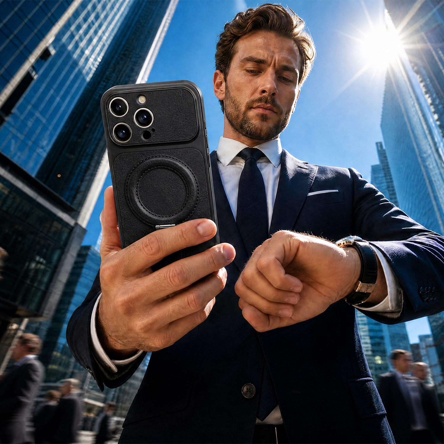 Luxgrip Mag case for iPhone 15 Pro 6,1" grey