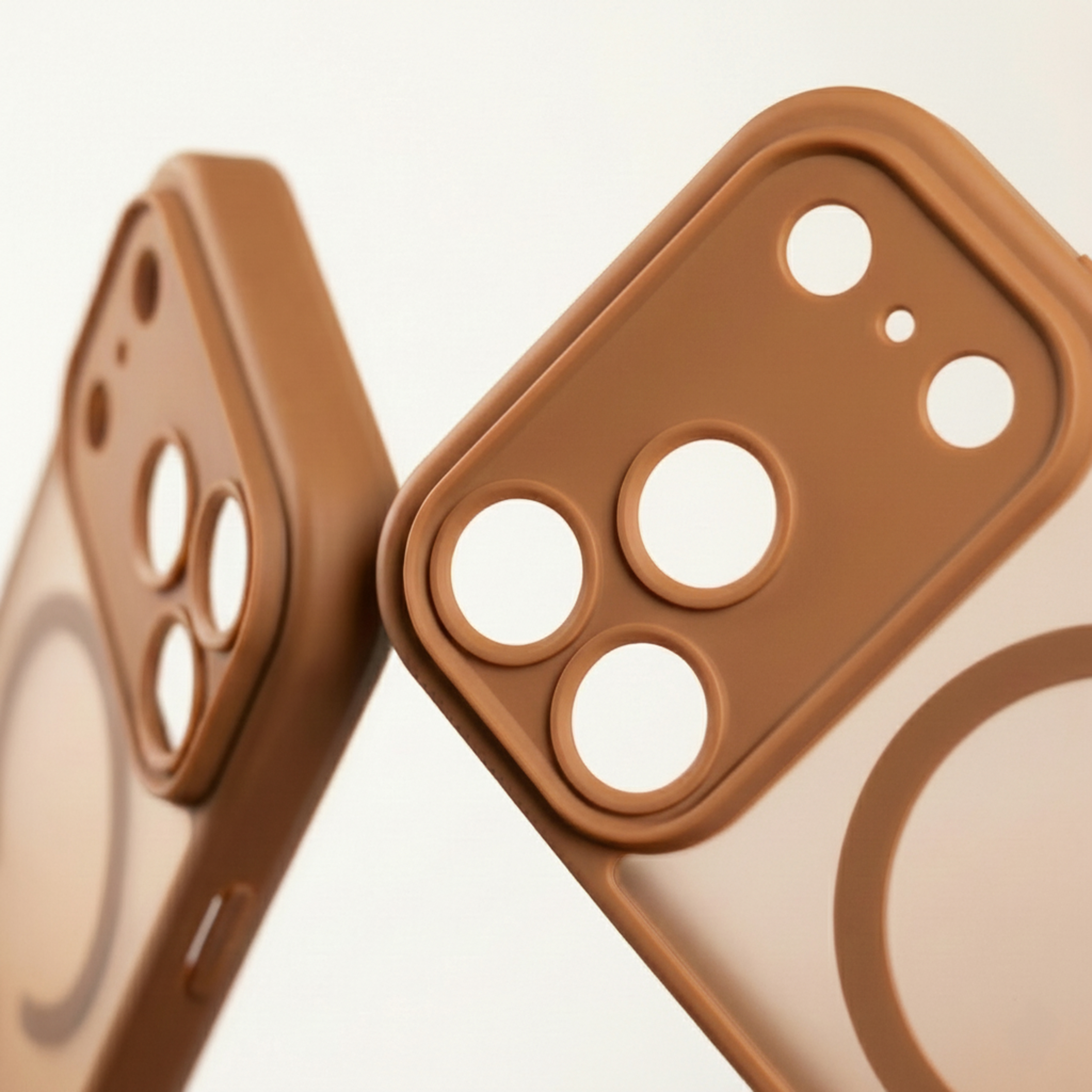 Mag Matt case for iPhone 15 Pro 6,1" brown camera protection