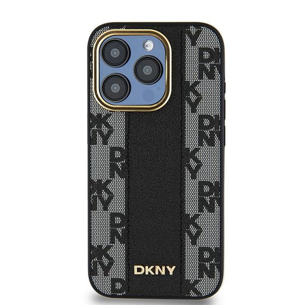 DKNY Checkered Pattern Magsafe iPhone 16 Pro Case - Black