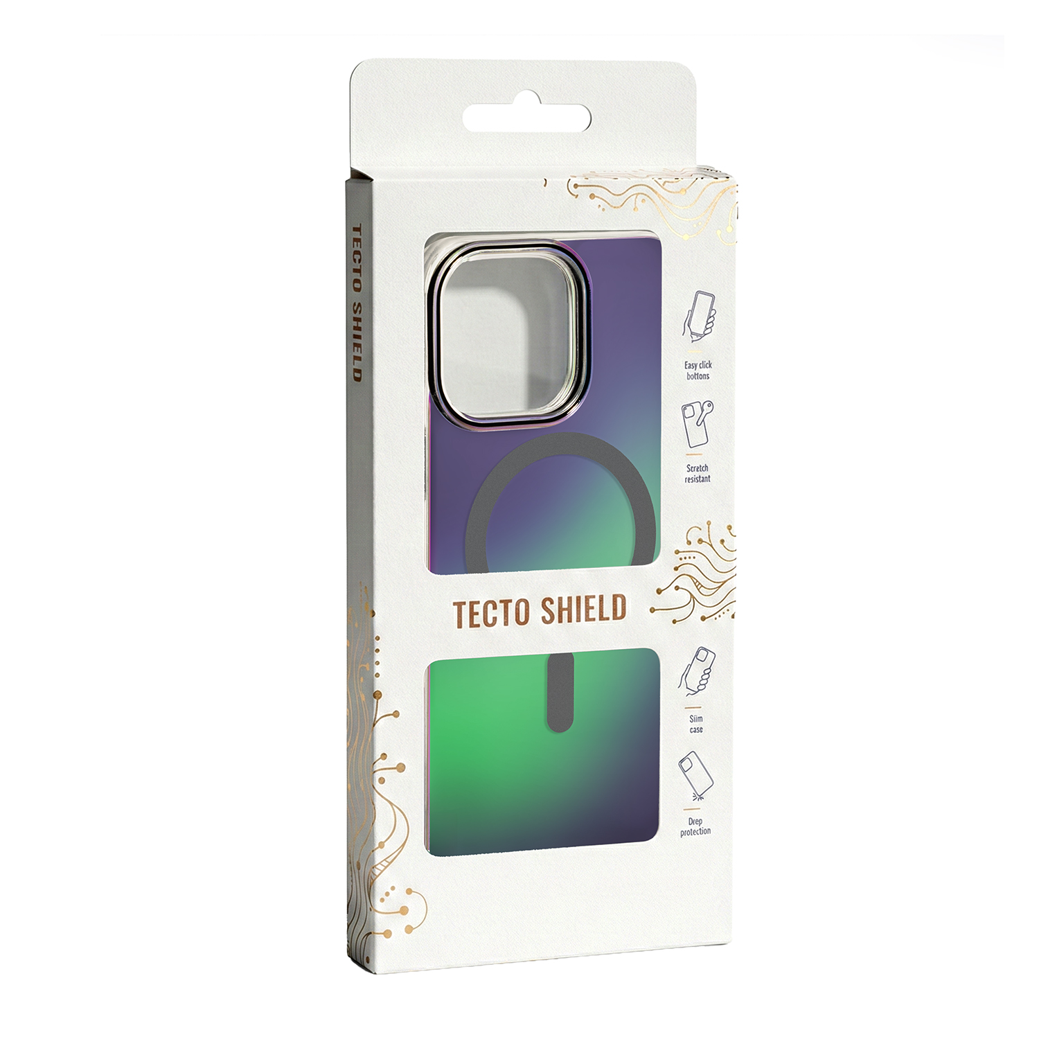 Tecto Shield Aurora case for iPhone 14 Pro 6,1" grey