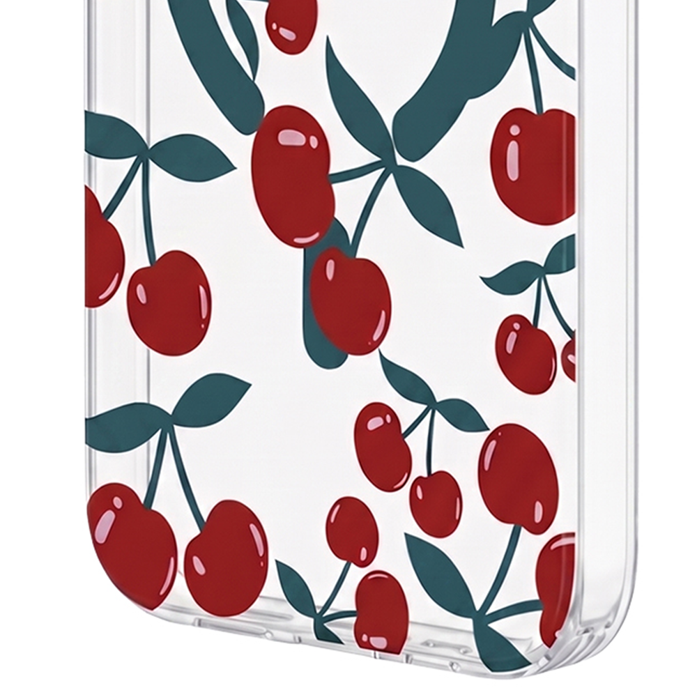Cherry Mag case for Samsung Galaxy S24 / S25 glitter