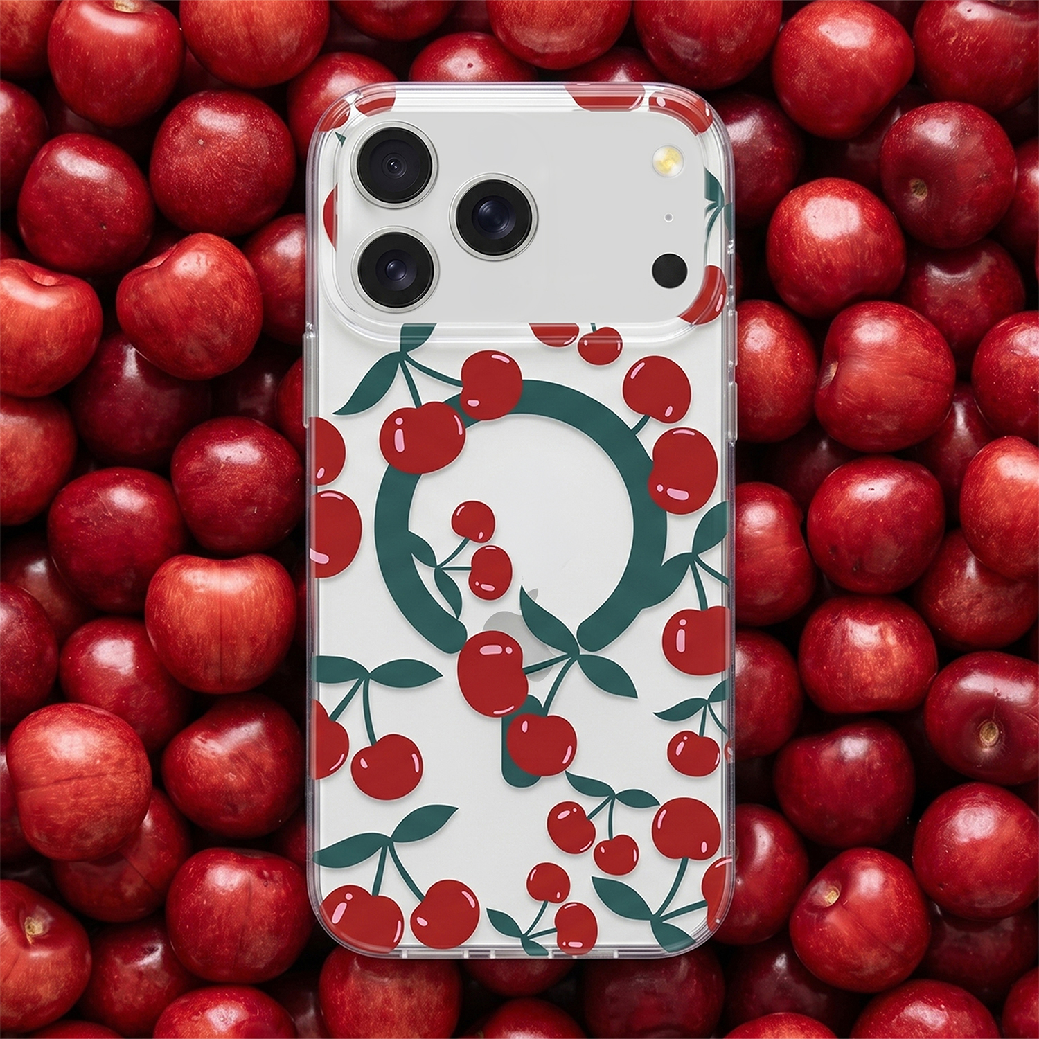 Cherry Mag case for Samsung Galaxy S24 / S25 glitter