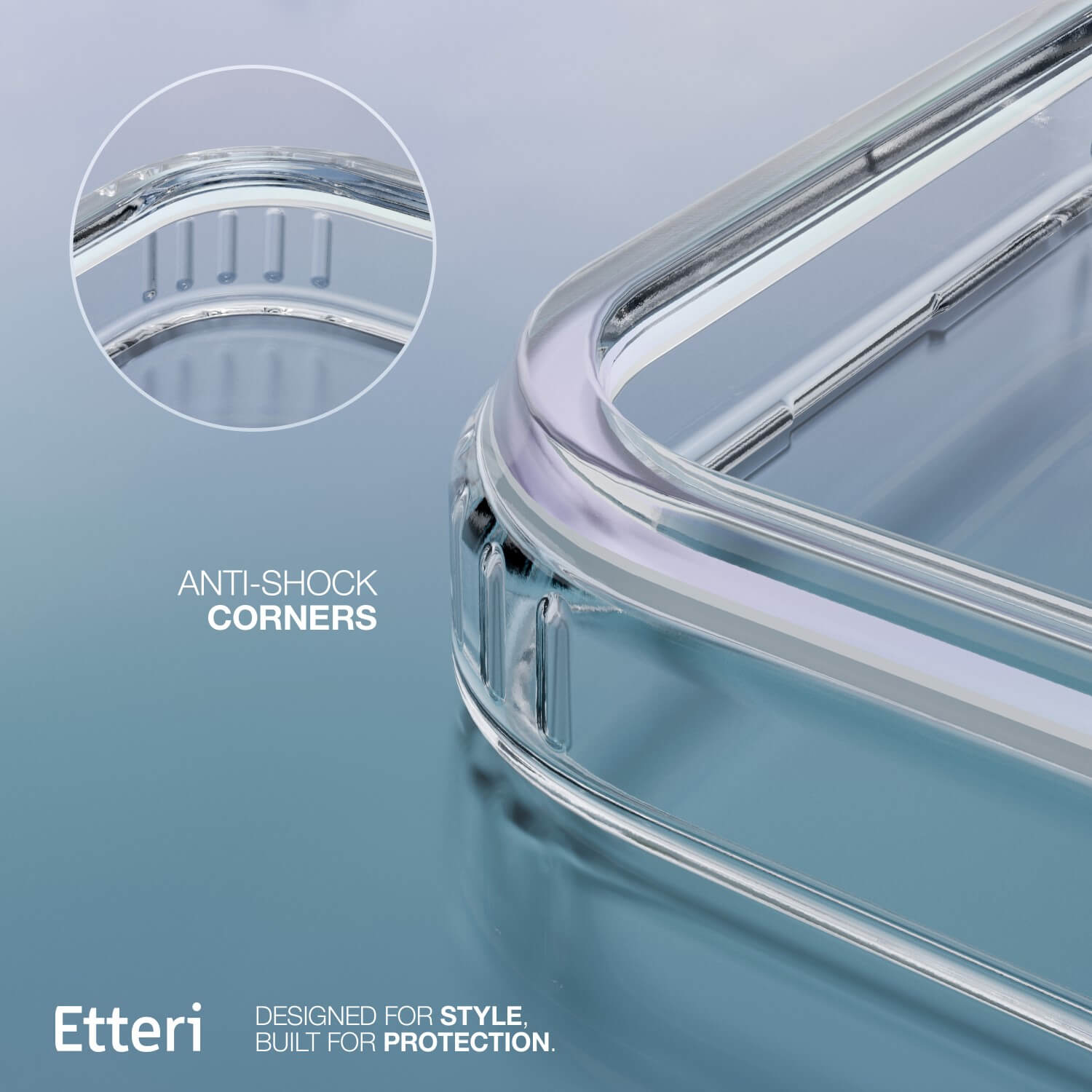 Etteri Hidden Pearl case for iPhone 17 6,3" dark blue